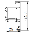 Thermal break insulation swing door extrusion mold