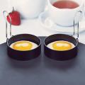 1/2pcs Stainless Steel Fried Egg Shaper Mould Omelette Frying Egg Pancake Cooking Tools Decoration Kitchen Accessories Tools