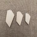 Unfinished Wood Crafts Geometric Shapes DIY Plywood Blank Wooden Cutouts For Earrings Jewelry Handmade Project