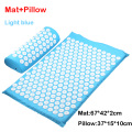 L blue mat pillow