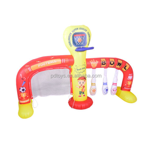 Customized sports children 3in1 inflatable football bowling for Sale, Offer Customized sports children 3in1 inflatable football bowling