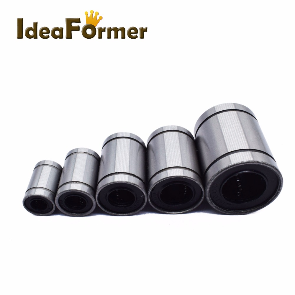 3D PrinterLM6UU LM8UU LM10UU LM12UU LM16UU 8mm 10mm 12mm 16mm Linear Bushing LB CNC Linear Bearings