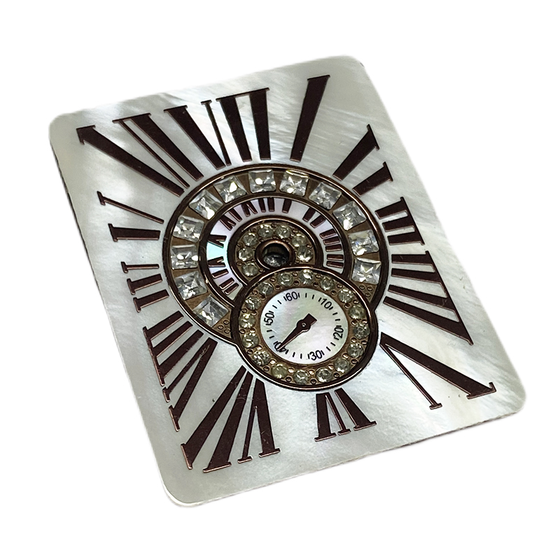 rectangle MOP watch dial