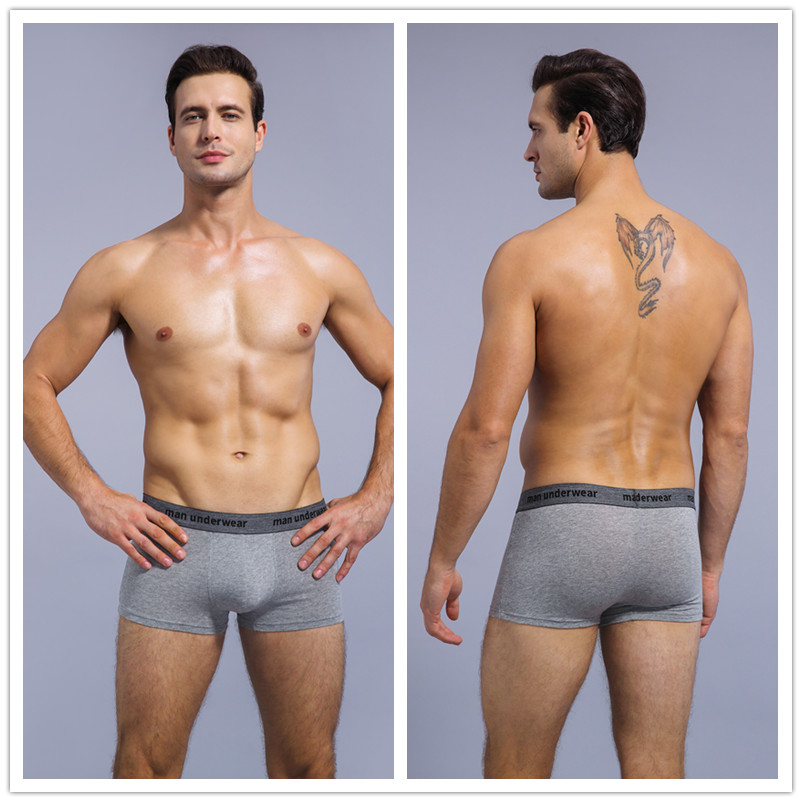 Male panties cotton boxers panties comfortable breathable men's panties underwear trunk brand shorts man boxer