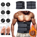 Men Workout Waist Trainer Tummy Slimming Sheath Sauna Body Shaper Trimmer Belt Abs Abdomen Shapewear Weight Loss Corset Fitness