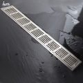 60*10cm Floor Drain "ZIPPER" Style Stainless Steel 304 Linear Shower Drain Vertical Long Drain Flange Bathroom Floor Drains