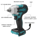 NEW 18V Electric Brushless Impact Wrench Rechargeable 1/2 Socket Wrench Cordless Without Battery For Makita 18v Battery DTW285Z