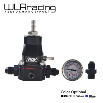 WLR RACING - UNIVERSAL FUEL PRESSURE REGULATOR + GAUGE + AN6 FITTING 30-70 PSI WLR7845