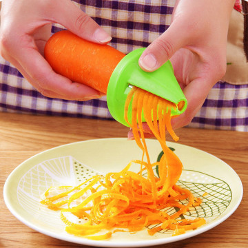 KitchenTools Accessories Gadget Funnel Model Spiral Slicer Vegetable Shred Device Cooking Carrot Radish Cutter Hot Sale f2