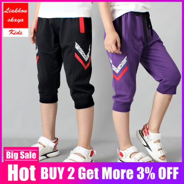 Size 120-160 2019 New Hot Sale Kids Trousers Casual Pants Boys Shorts Children Pants For Baby Boys Summer Beach Loose Shorts