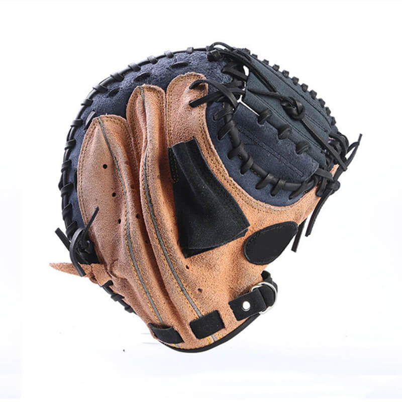 12.5" Pro Full Cow Leather Baseball Softball Gloves Catcher Home Run Infield Pitcher Glove Left Hand