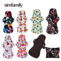 [simfamily] 6+1 Heavy Flow/Over Night Pads Set Menstrual Cloth Sanitary Pads,Reusable & Waterproof Wholesale Selling