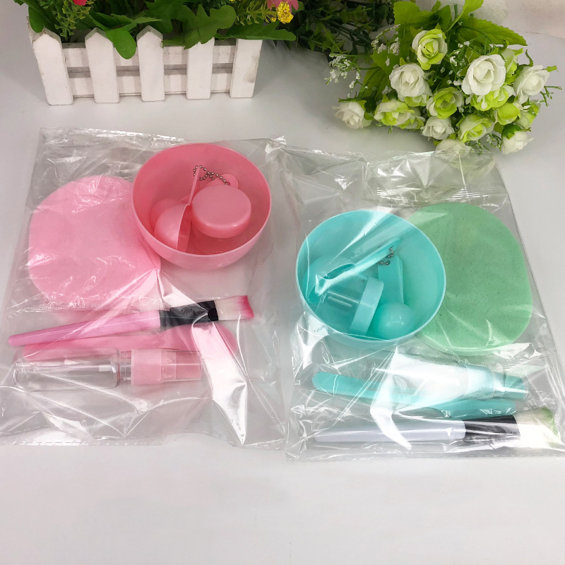 9Pcs/Set DIY Face Mask Mixing Bowl Set Mask Brush Mixing Stick Spoon Facial Skin Care Mask Tools Kit Girls Women Beauty Supplies
