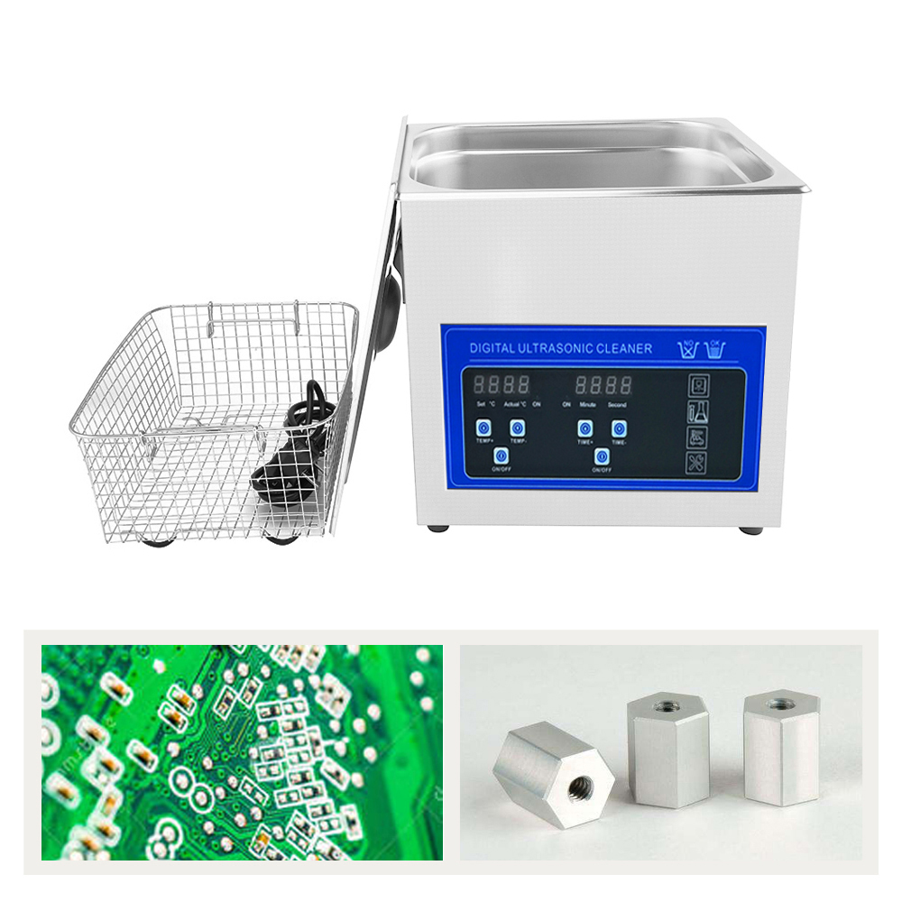 4.5L Digital Ultrasonic Cleaner Bath Hardware Glassware Board Parts Ultrasound Wash Cleaning Machine 120W 40KHZ