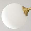 Nordic Bean Copper Chandelier Lighting Modern Glass Ball Chandelier Lamp For Living Room/Bedroom Decor Light FIxture