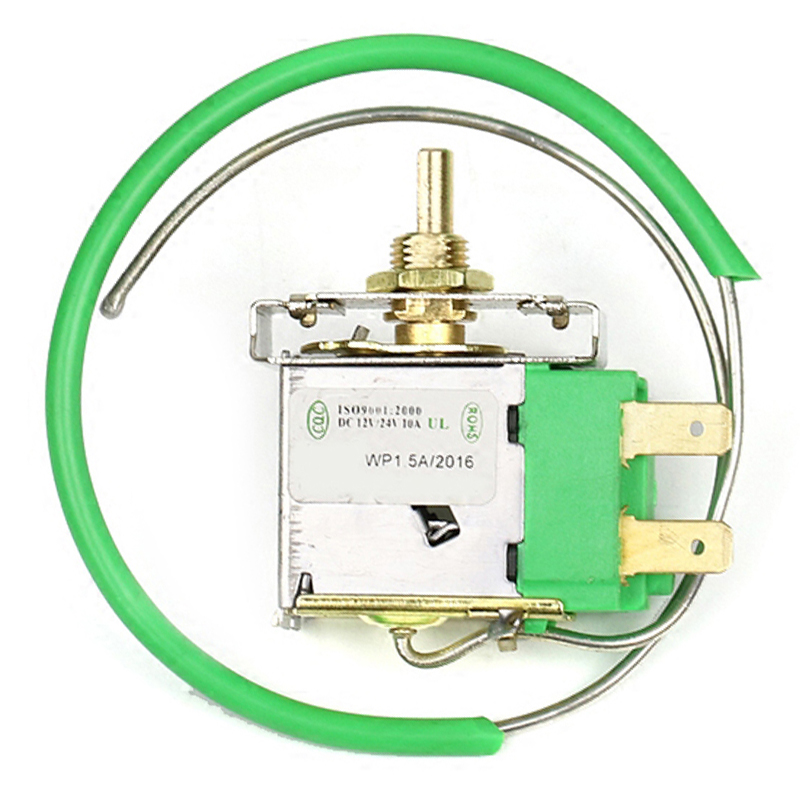 With Capillary Tube Universal Thermostatic Rotary Switch 12V 24V For Car Auto A/C Air Conditioning Evaporator