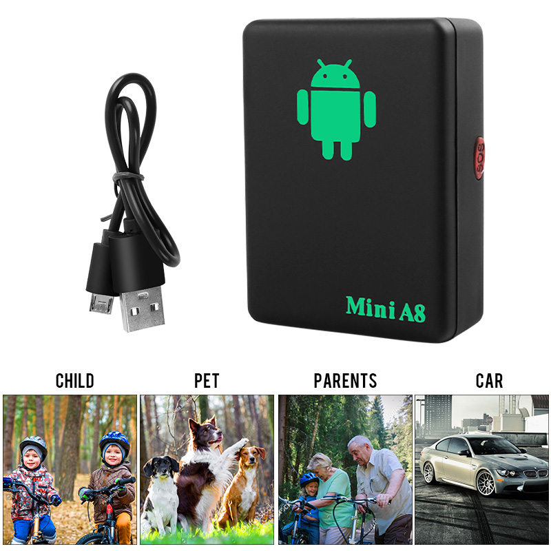 Smart Mini A8 Pet Dog GPS Tracker Anti-Lost Tracking Device GPS Locator FinderTracing Equipment Real Time Car Kids Pets Tracker