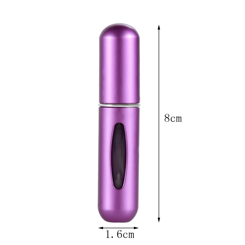 OSHIONER 13 Colors 5ml Portable Mini Refillable Empty Perfume Atomizer Spray Bottle for Travel Spray Scent Aftershave Pump Case