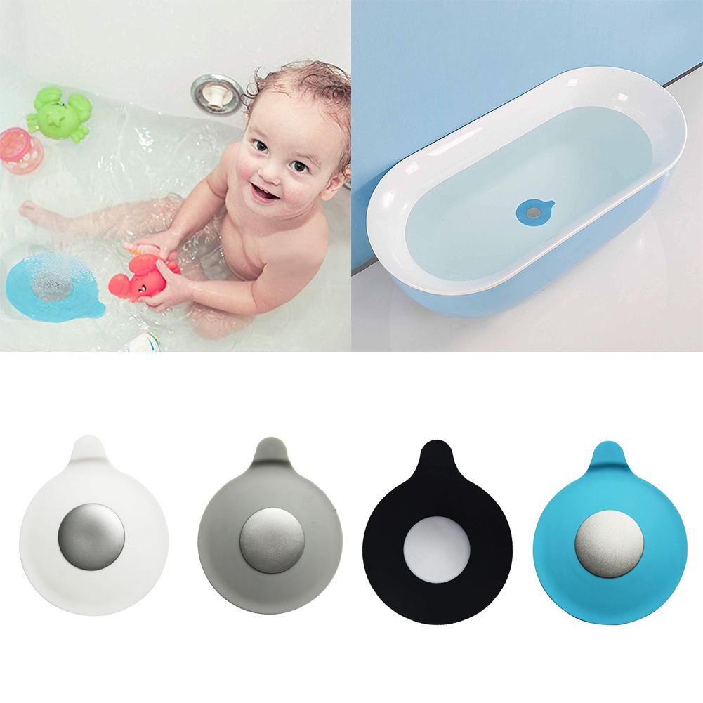 1Pack Bathtub Drain Stopper Silicone Recyclable Rubber Bath Tub Drain Plug Cover Water-drop Design For Universal Bathroom