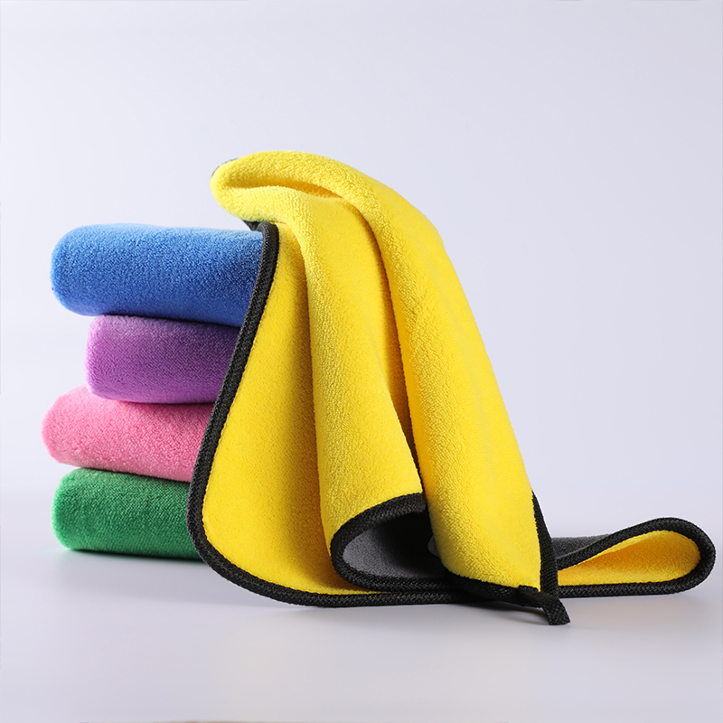 Brand new 30x60 CM microfiber dry yellow cleaning towel detailed auto parts products suitable for various car models, good gifts