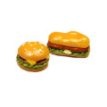 10Pcs Mini Simulation Food Hamburger Pretend Play For Doll Kitchen Toys For Children Dollhouse Miniatures Charms DIY Decoration