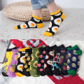 Women Fresh Fruit Food Short Funny Cotton Socks Funny Socks Boat Socks Ankle Socks Cute Pineapple Style Socks Happy Socks