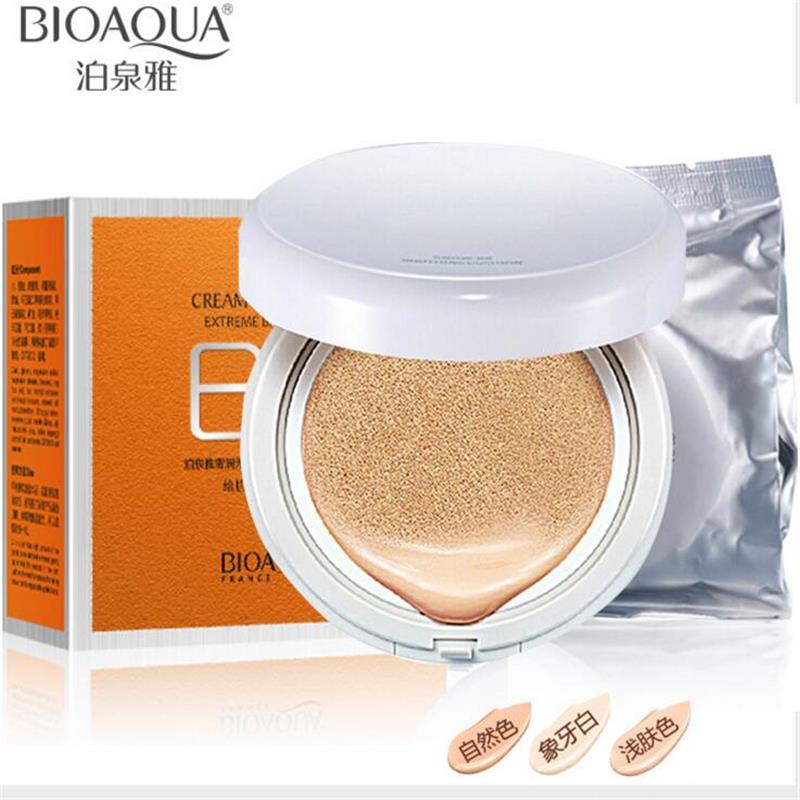 BIOAQUA Zero Flaw Air Cushion BB Cream Moisturizing Concealer Liquid Foundation Upgrade Strong Isolation Bare Makeup CC Cream