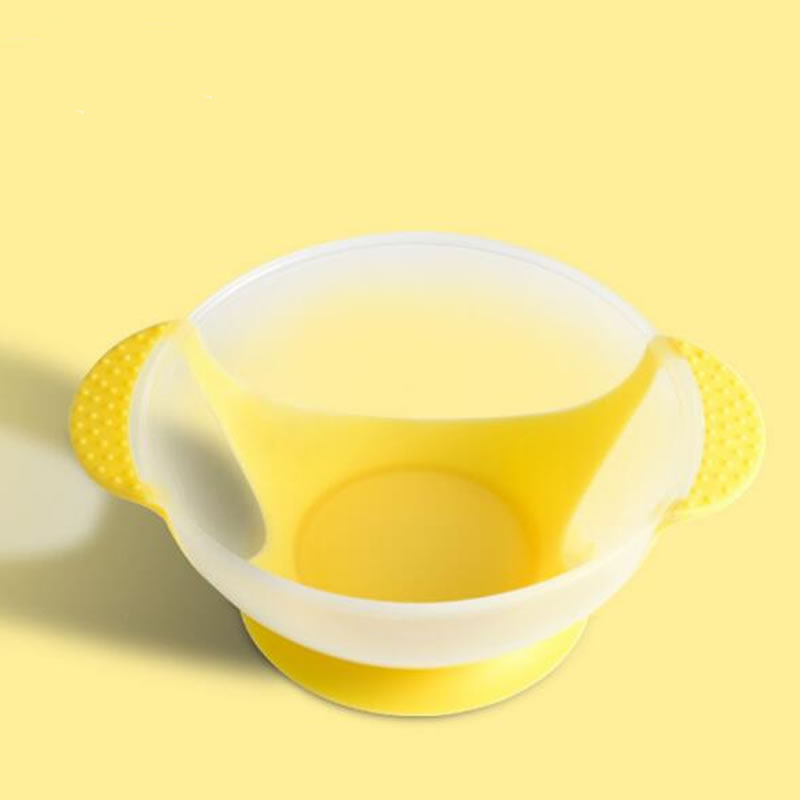 Baby Feeding Bowl With Sucker + Temperature Sensing Training Spoon Baby Suction Bowl Tableware Set Kids Food Bowl Dishes