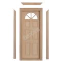 Dollhouse Miniature Wooden Yorktown Door Model DIY Unpainted