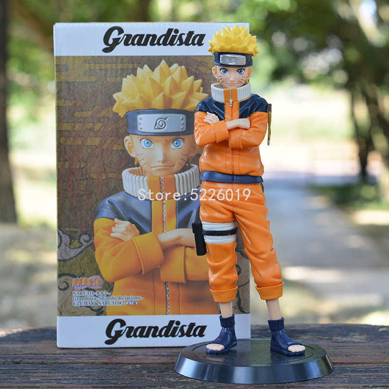 28cm Naruto Shippuden Anime Figure ROS Grandista Uzumaki Naruto Figure Uchiha Sasuke Hatake Kakashi Haruno Sakura Action Figures