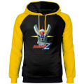 Mazinger Z Japanese Anime Raglan Sweatshirt Hoodies Men's Crewneck Tracksuit Autumn Winter Fleece Pullovers Harajuku Streetwear