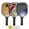 2PCS Pickleball Racket Set,3 balls & 2 Paddles &1 bag, Carbon fiberComposition PE Honeycomb Core racket surface,Lightweight