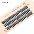 YSDO 60 Bundles Individual Lashes Natural Eyelash Extension Makeup Faux Mink Eyelashes 10/20/30D Cluster Lashes Thick Fake Cilia
