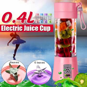 Portable Blender USB Mixer Electric Screw Juicer Machine Smoothie Blender Mini Food Processor Blender Cup Fruit Juicer Blenders