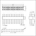 1.50mm(0.059") Pitch Pin Header Straight Type Double Row