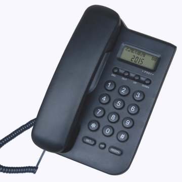 Classic Corded Telephone Landline Phone with Caller ID, Adjustable Brightness, Calling Hold, Wall Mountable for Home Office