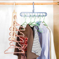 Multi-function Nine-hole Hanger Space Saving Folding Clothes Hanger Drying Closet Home Bedroom Storage Holder Hanger
