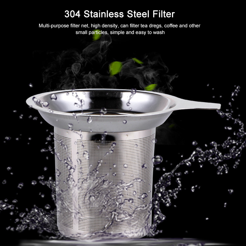 Durable Stainless Steel Mesh Tea Infuser Tea Leaf Spice Filter Tea Strainer Home Drinkware