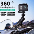 Metal Motorcycle Camera Holder Handlebar Mirror Mount Stand For Gopro 8 7 6 DJI OSMO Action Insta360 Sports Cameras Accessories