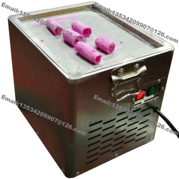Free Shipping Small Home Use 110v 220v Electric Thai Fry Pan Ice Cream Rolled Fried Yogurt Ice Cream Roll Machine Maker
