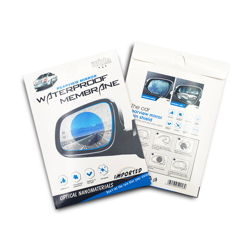 2Pcs Car Rainproof Film Car Rearview Mirror Protective Rain Proof Anti Fog Waterproof Film Membrane Car Accessories