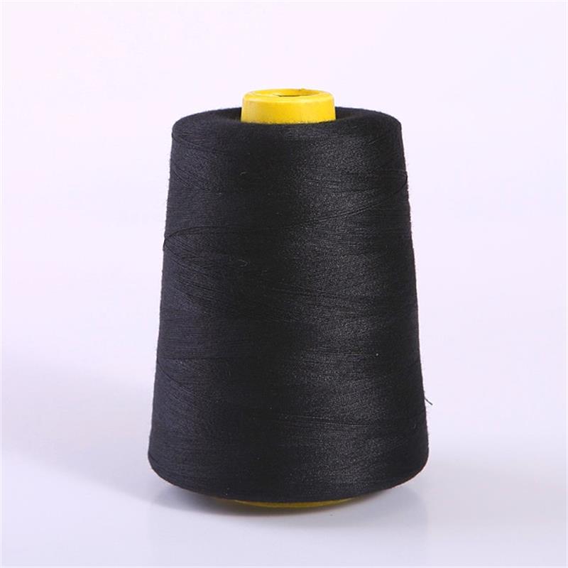 8000 Yards White Black Industrial Overlock Sewing Machine Polyester Thread Sewing Line Black