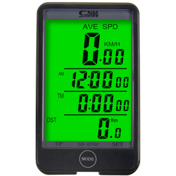 Sunding SD 576C SD-576C Waterproof Large Screen Mode Touch Wireless Bicycle Computer Odometer with LCD Backlight