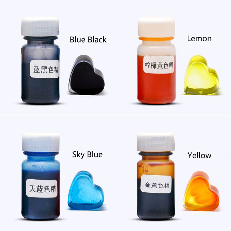 20 Colors Epoxy Resin Dye Translucent Liquid Resin Colorant Non-Toxic Epoxy Resin Ink Pigment Kit Resin Jewelry Making