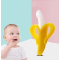 High Quality Baby Teether Toys BPA Banana Teething Ring Silicone Chew Dental Care Toothbrush Nursing Beads Gift For Infant