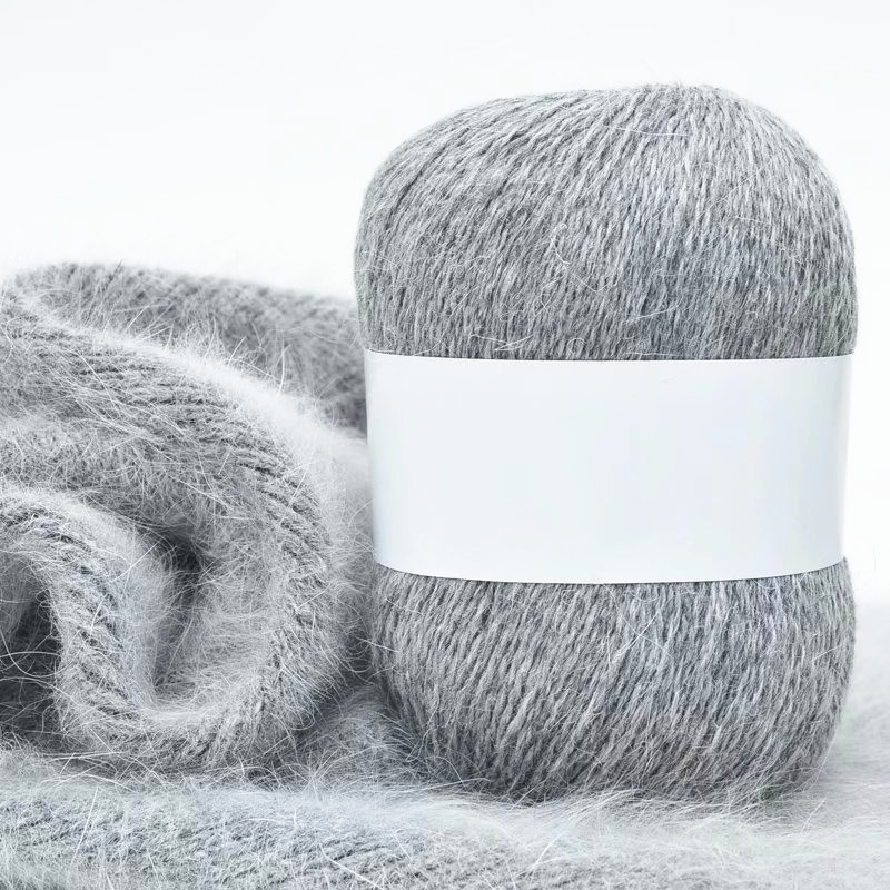 50g/pcs Fluffy Long mink wool Yarn Hair Cashmere Yarn Hand-woven Scarf Hat Yarns Crochet Yarn anti-static VS006
