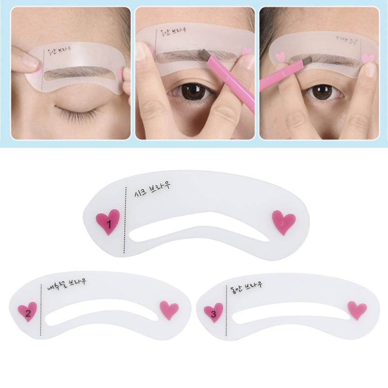 5 Style Professional Eyebrow Stencils Template Eyebrow Drawing Guide Card Eyebrow Definition Reusable Eyebrow Stencil Set