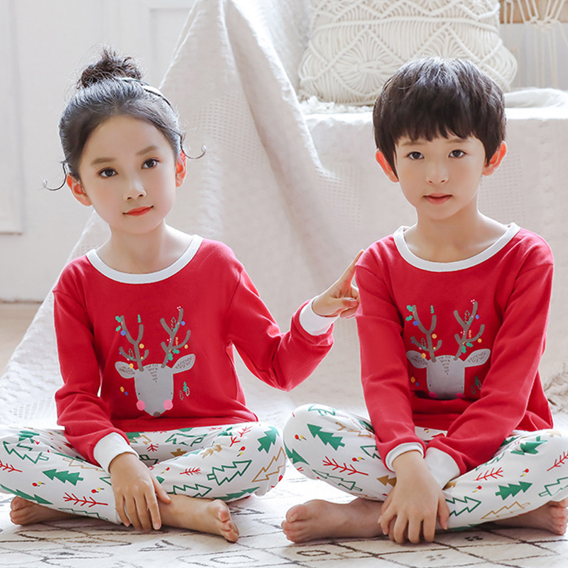 New Dinosaur Pyjamas Baby Boy Sleepwear Kids Pajamas Cotton Long Sleeves Cartoon Unicorn Pajamas For Girls Children Clothes Suit