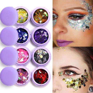 Focal lure super glitter eyeshadow festival makeup shimmer and shine face jewels pigment body face eye glitter sequin paillettes