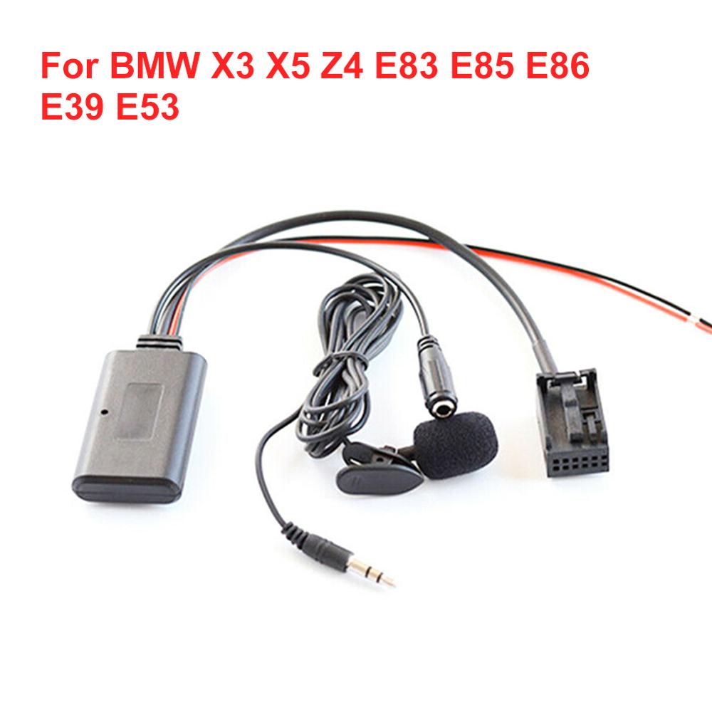 Car Bluetooth Aux Auxiliary Line Adapter For BMW X3 X5 Z4 E83 E85 E86 E39 E53